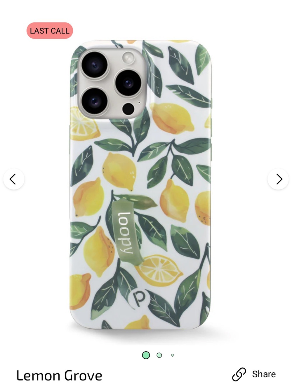 Loopy Lemon Grove iPhone 16 Pro Max Case